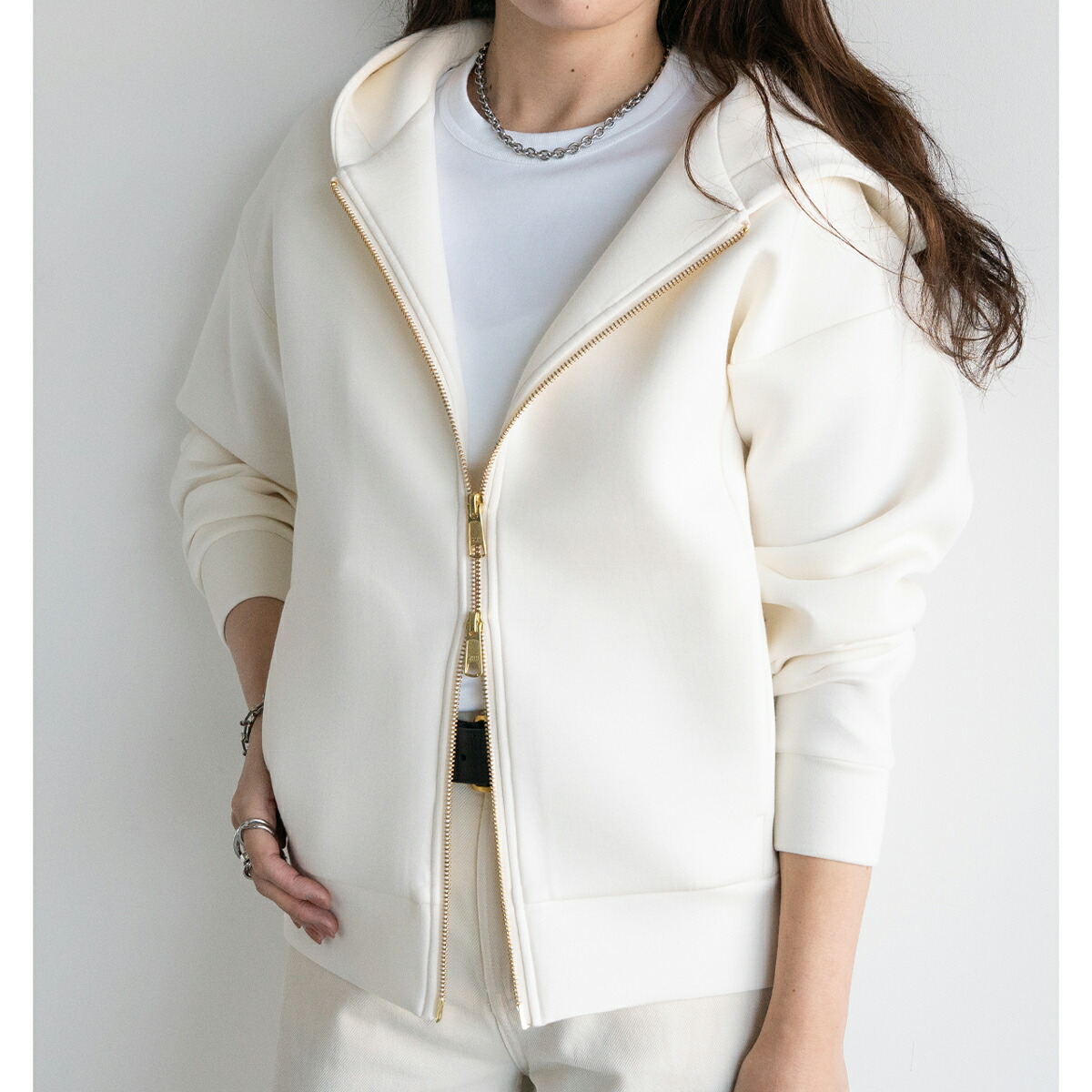 楽天市場】フーディー レディース ジップアップ 洗える ダンボール