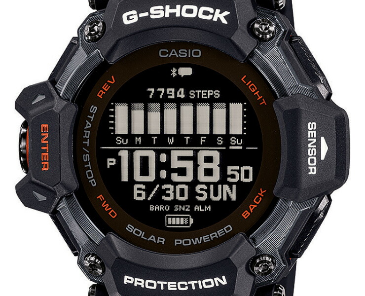 楽天市場】G-SHOCK G-SQUAD GBD-H2000-1AJR ブラック＆オレンジ 6