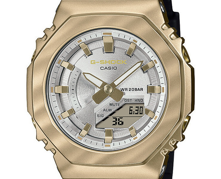 楽天市場】G-SHOCK メタルカバード ミッドサイズ GM-S2100BC-1AJF