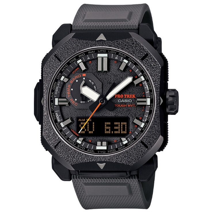 楽天市場】カシオ プロトレック スクエアケース 電波 ソーラー