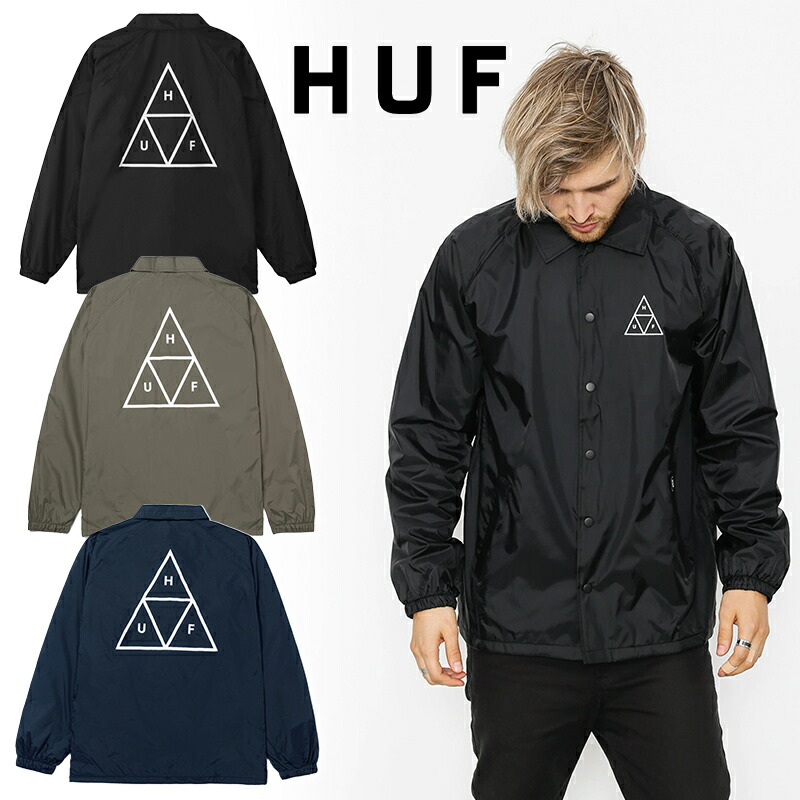 楽天市場】ハフ コーチジャケット HUF アウター ESSENTIALS TT COACHES