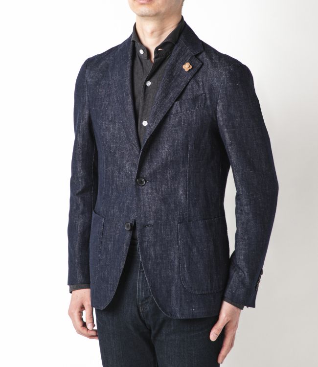 楽天市場】ラルディーニ/LARDINI デニム ジャケット メンズ テーラード