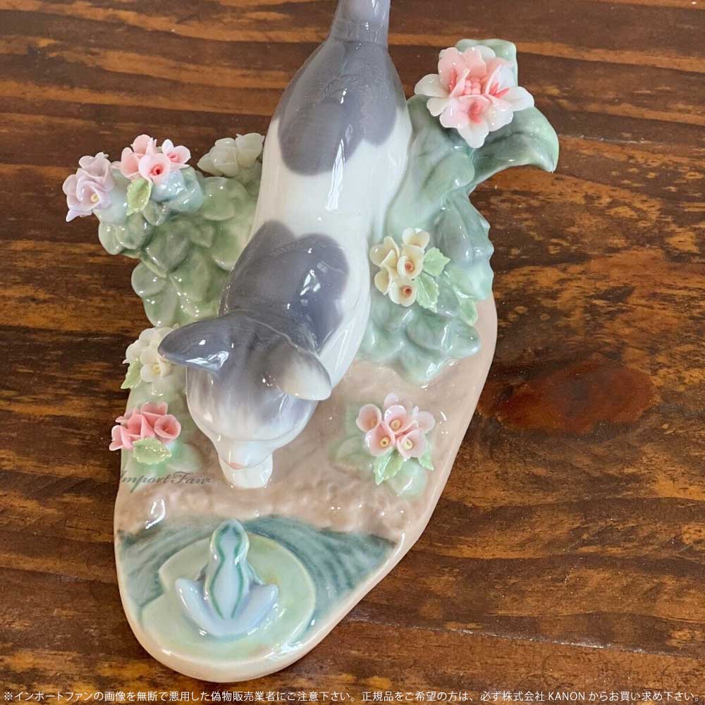 楽天市場】リヤドロ にらみ合い 猫 ネコ 蛙 カエル 01001442 LLADRO