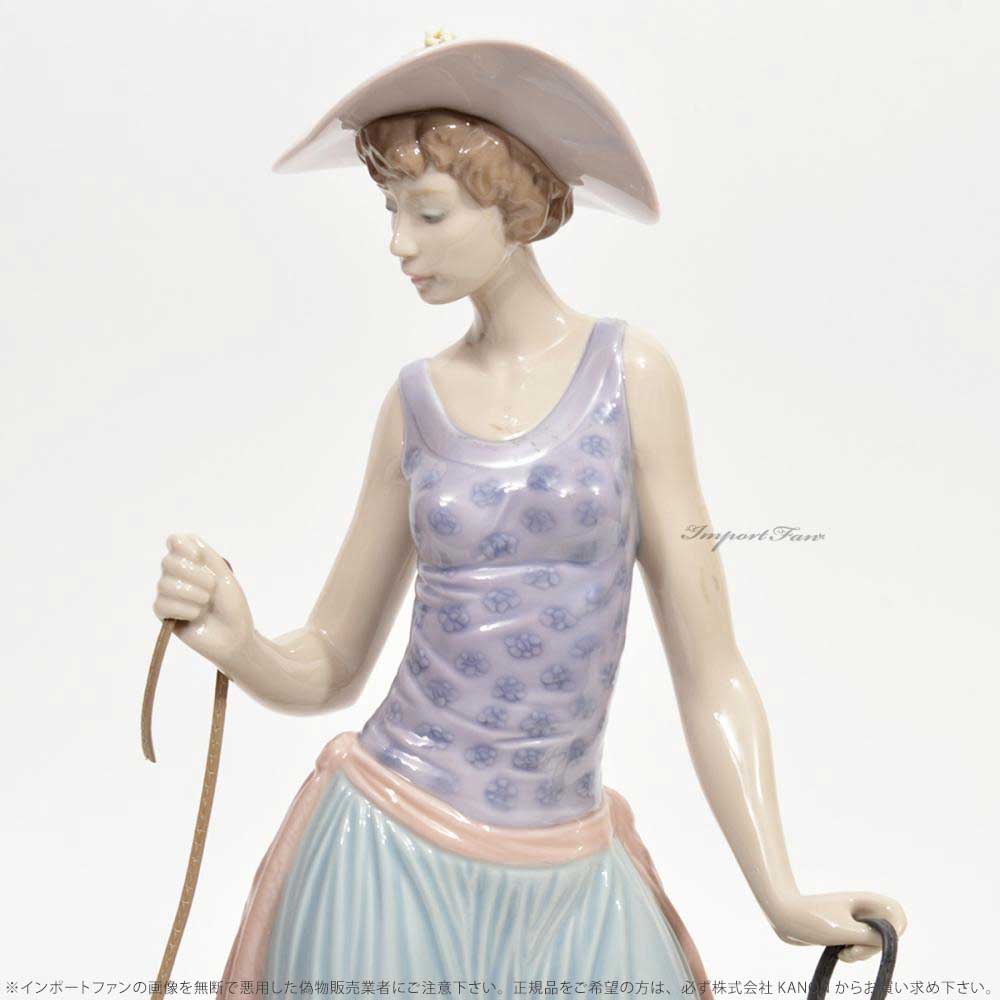 楽天市場】リヤドロ 優雅な散歩のひととき 女性 犬 05802 LLADRO