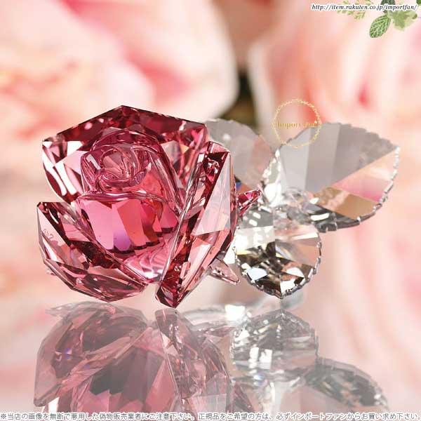 楽天市場】スワロフスキー ブロッサミング ローズ ライトピンク