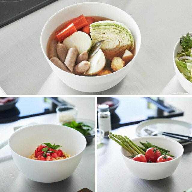 楽天市場】山崎実業 傾けて混ぜやすい調理ボウル タワー 5点セット