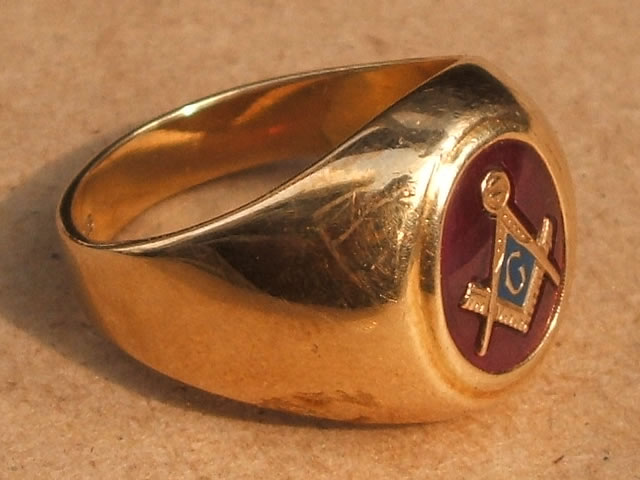 楽天市場】FREEMASON(フリーメイソン) 実物ビンテージ ゴールドリング