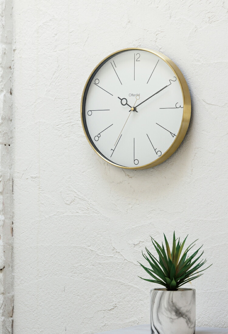 楽天市場】【インターフォルム公式】 掛け時計 マノン Manon | 壁掛け