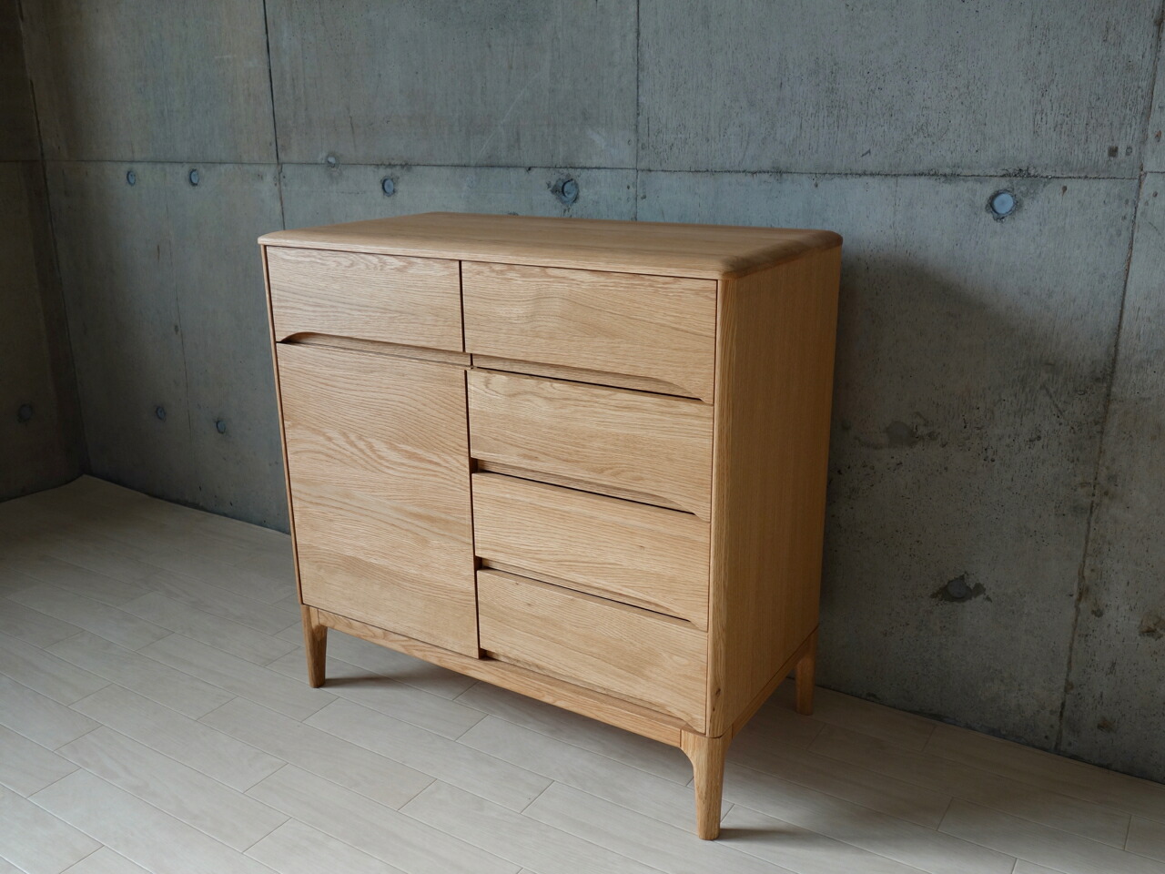 楽天市場】サイドボード キャビネット 北欧 無垢材 完成品 おしゃれ