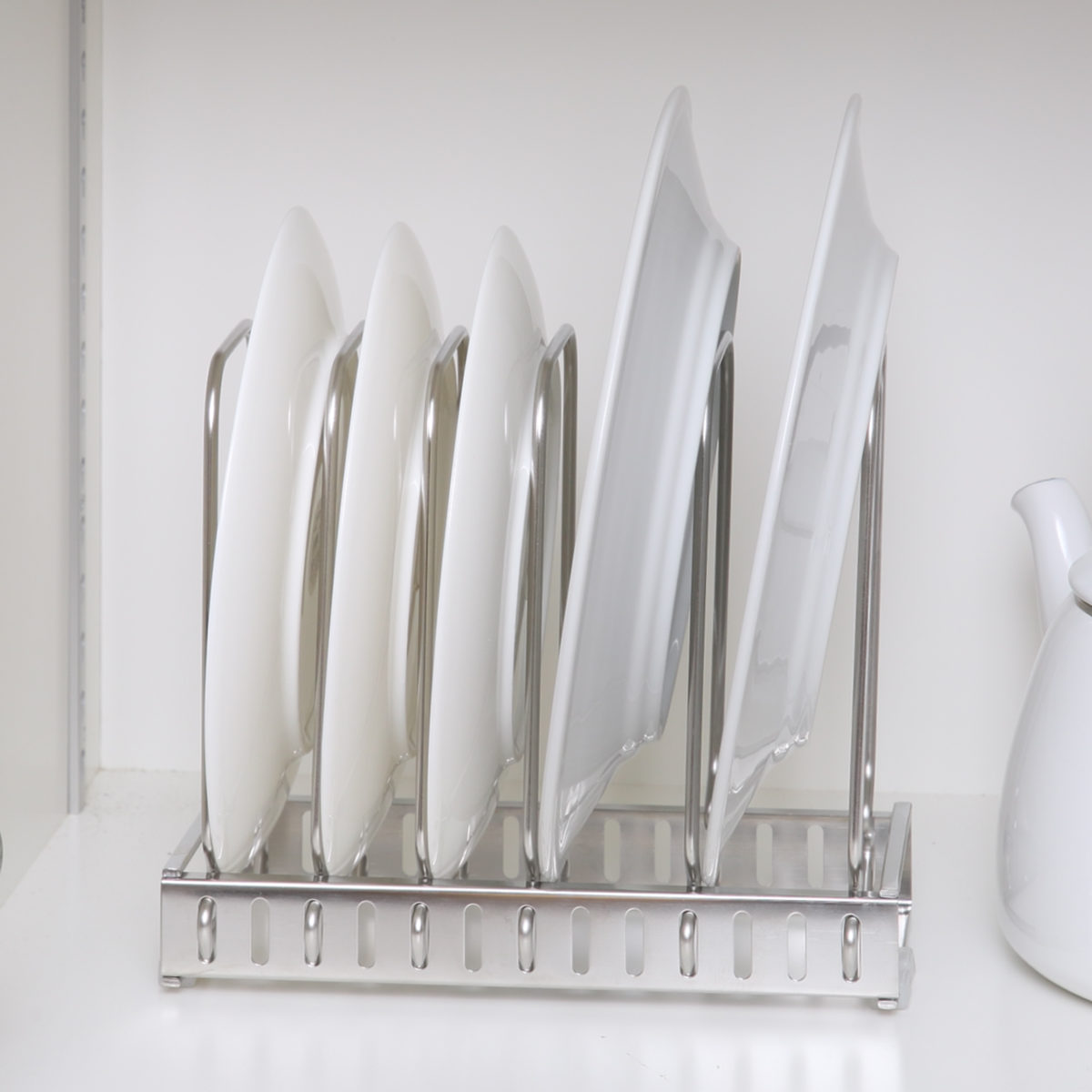 ステンレス製中型食器スタンドステンレス製中型食器スタンド