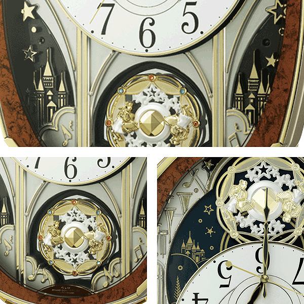 楽天市場】からくり時計 スモールワールドノエルM 電波時計 30曲収録