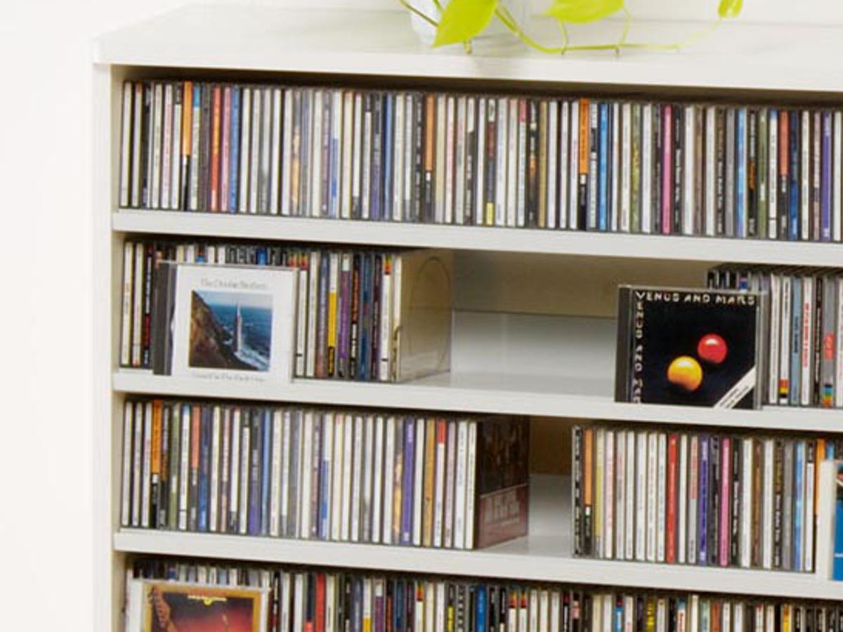 楽天市場】CDラック 幅139.2cm 5段 大量収納ストッカー （ ラック 棚