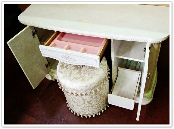 楽天市場】サルタレッリ アマルフィ ドレッサー セット スツール付 set