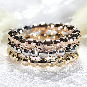 楽天市場】K18YG/K18PG/K18WG 形状記憶 スパイラル 地金 リング【送料