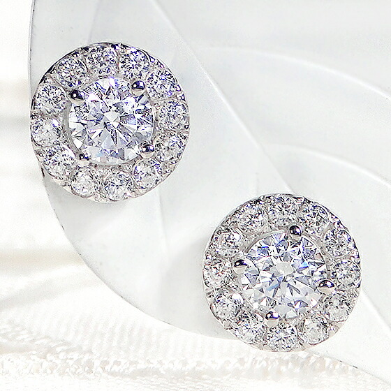 楽天市場】Pt900 ダイヤモンド ピアス【0.8ctUP】プラチナ ダイヤ