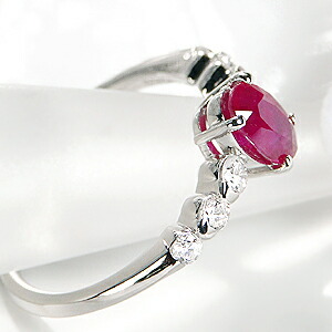 楽天市場】pt900 ルビー ダイヤモンドリング指輪 リング プラチナ