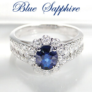 楽天市場】Pt900 ダイヤモンド&ロイヤルブルーサファイア リング【鑑別