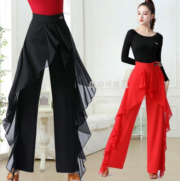 楽天市場】ラテンダンスパンツ レディース ガウチョパンツ ワイド