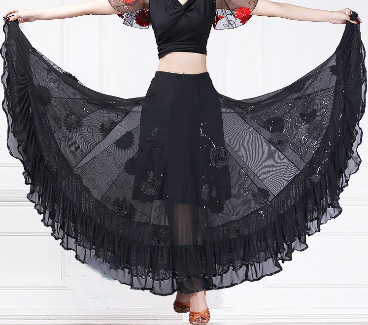 楽天市場】レディース モダンダンス スカート 社交ダンス スカート