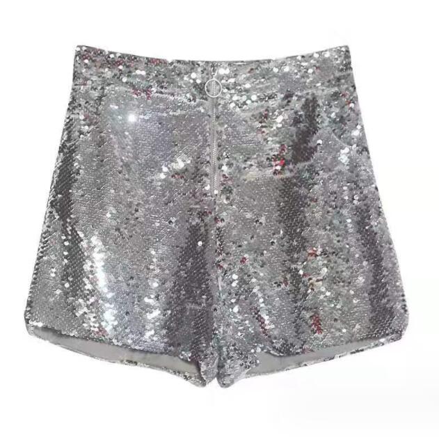 楽天市場】スパンコール ショートパンツ ミニ パンツ レディース ハイ