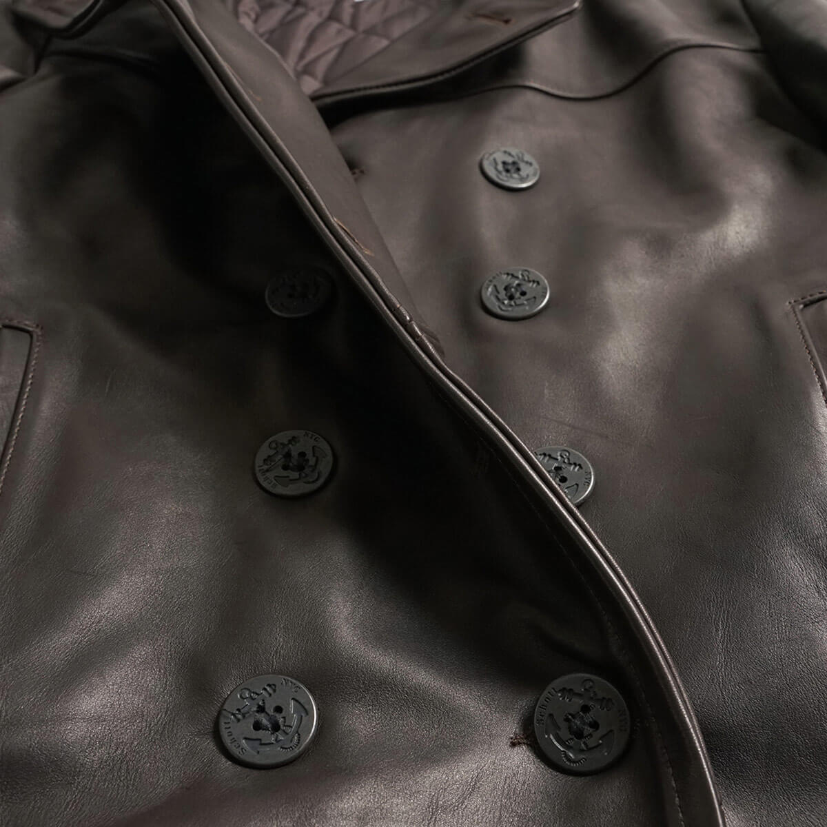 楽天市場】ショット SCHOTT 140 メンズ レザー ダブル ピーコート