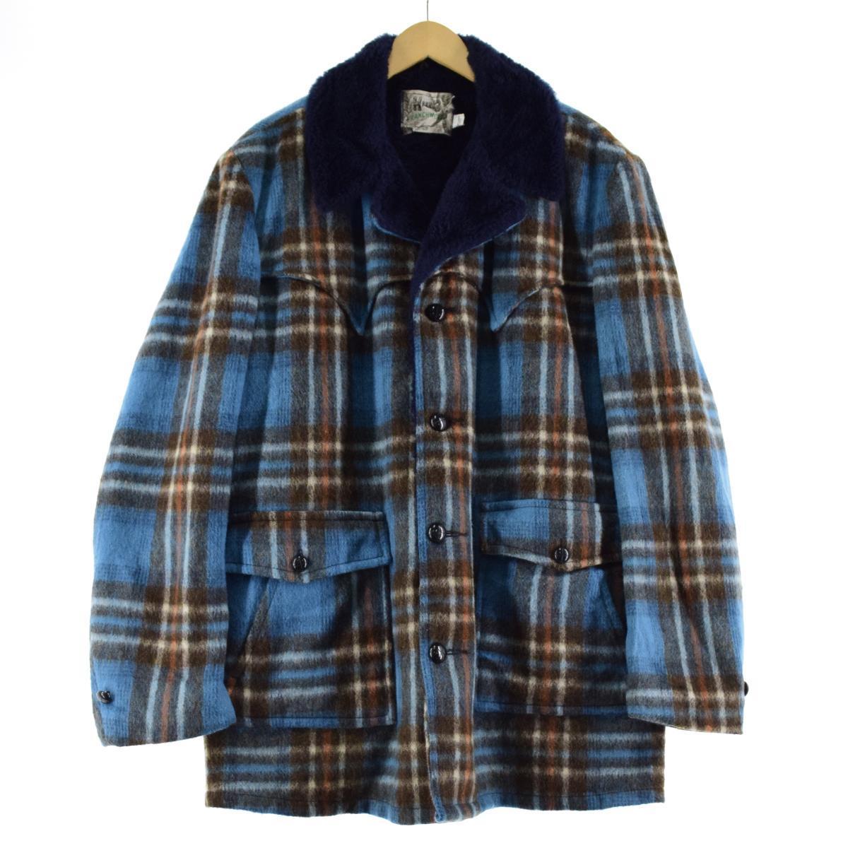 楽天市場】古着 70年代 エイチバーシー HbarC ランチコート チェック柄