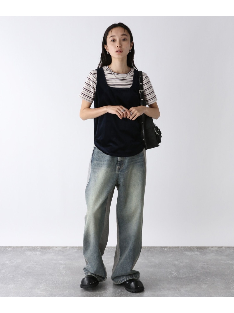 楽天市場】スウェットドッキングデニム JEANASIS ジーナシス パンツ