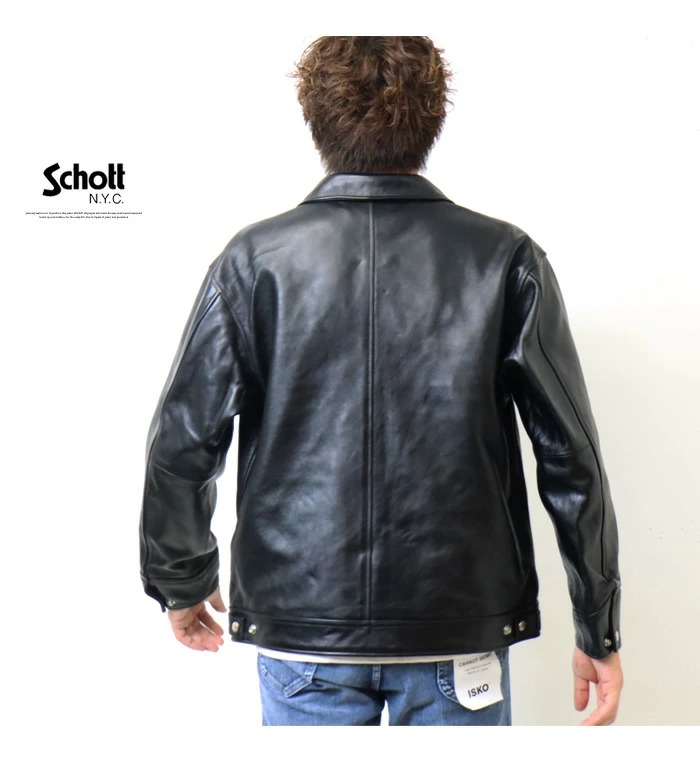 楽天市場】Schott ショット ラムレザー トラッカージャケット レザー