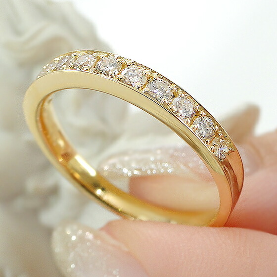 楽天市場】K18YG/PG/WG 【0.3ct】 ダイヤモンド エタニティ リング