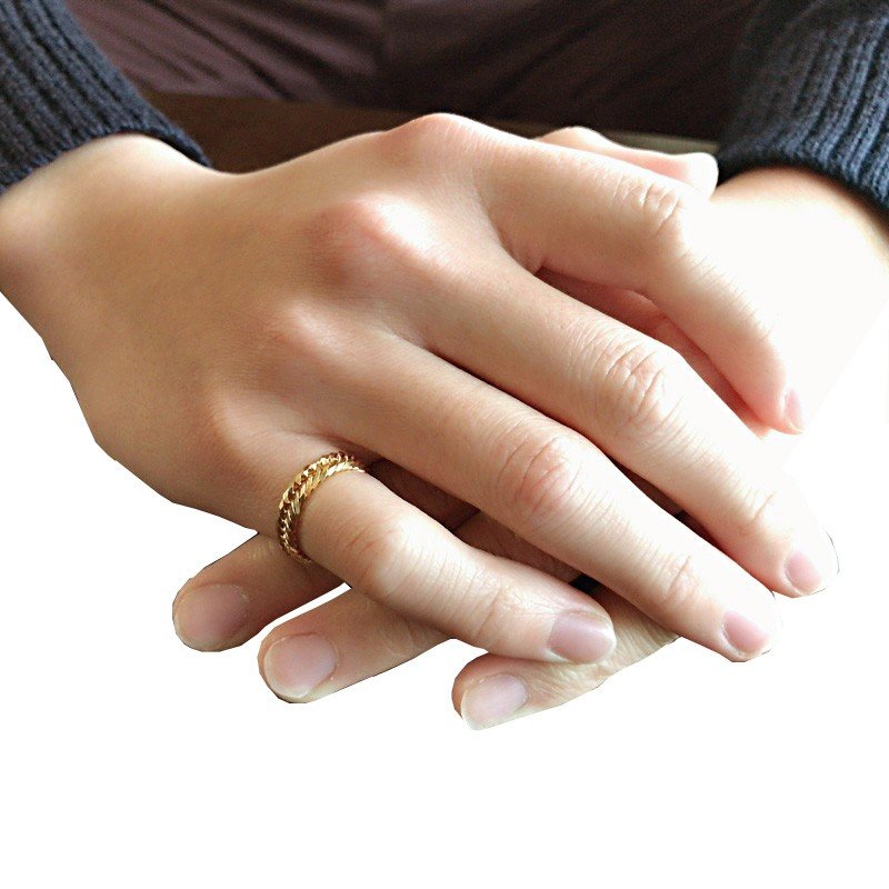 楽天市場】K18 18金 トリプル 12面トリプル 喜平 リング 19号 リング幅