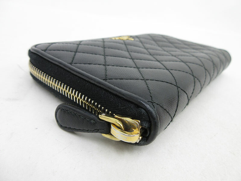 楽天市場】PRADA(プラダ) ラウンドファスナー 長財布 キルティング 黒