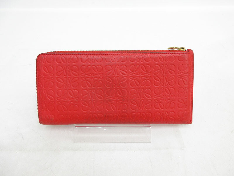 楽天市場】LOEWE(ロエベ) アナグラム L字ファスナー長財布 赤 レッド