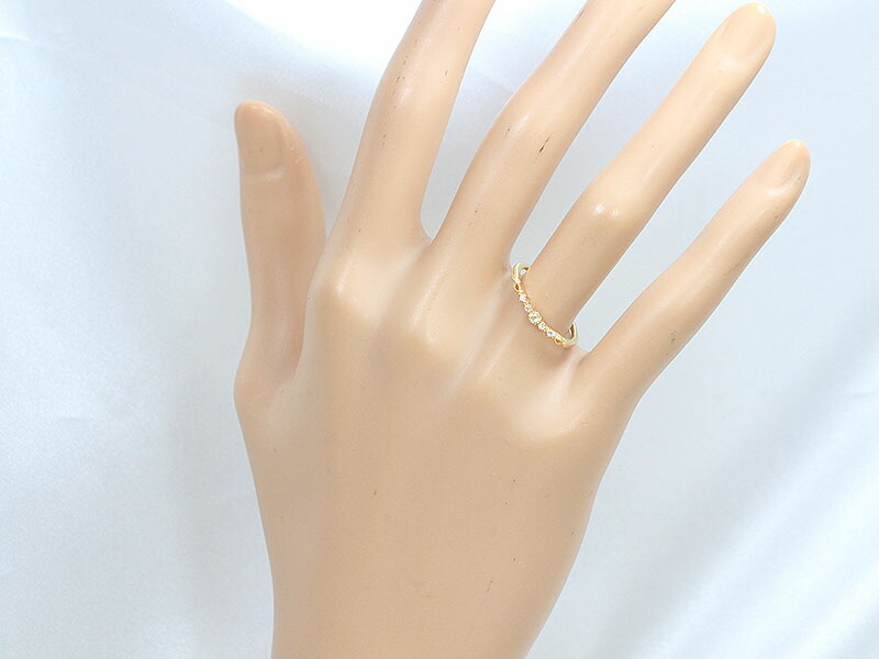 楽天市場】agete(アガット) リング ダイヤモンド 計0.04ct 11号 18金