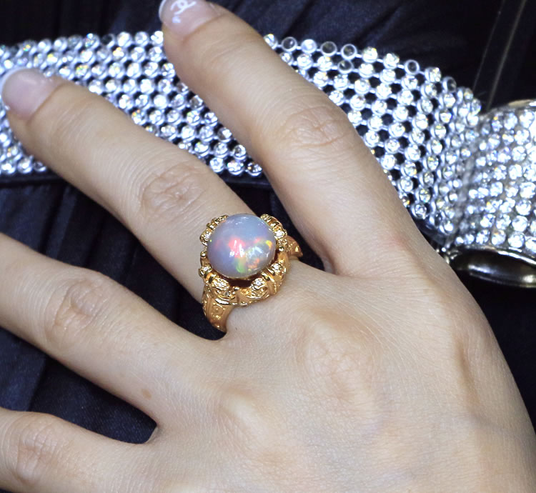 楽天市場】「オパール」リング アンティークデザイン SILVER925
