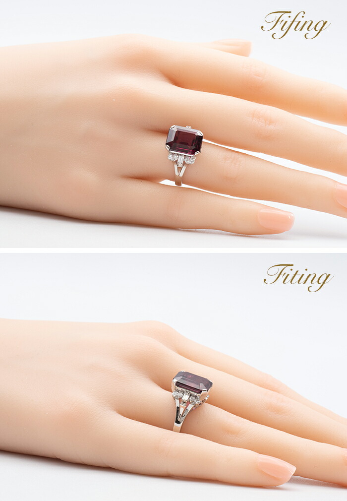 楽天市場】【中古】 ロードライトガーネット リング 鑑別書付 Pt900