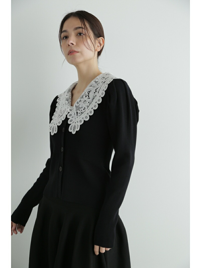 楽天市場】【SALE／80%OFF】レースカラーニットカーディガン JILL