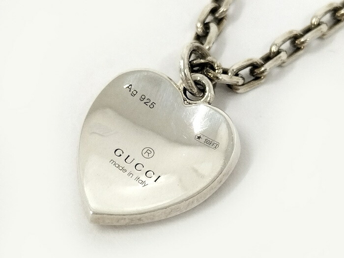楽天市場】【中古】GUCCI ネックレス インターロッキングG ハート