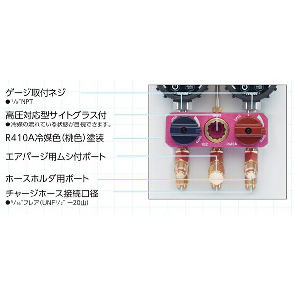 楽天市場】TASCO イチネンタスコ R410A R32用ミニボールバルブ式