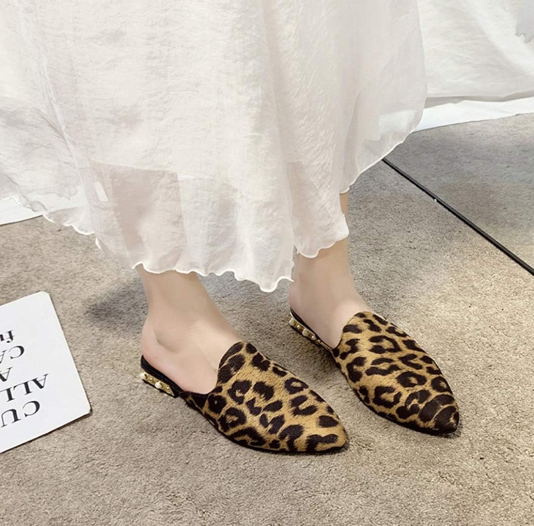 楽天市場】ポインテッドトゥ ヒョウ柄 レオパード レディース ミュール