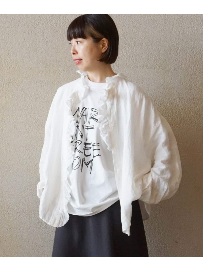 楽天市場】リネンワッシャー フリルブラウス journal standard luxe