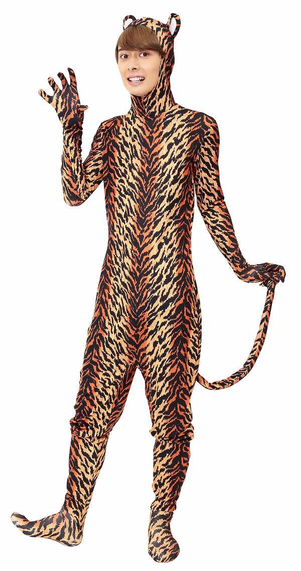 楽天市場】トラ全身タイツ ［トラ コスプレ 干支グッズ 年賀状 衣装