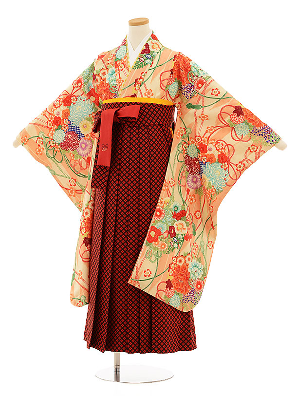 楽天市場】【レンタル】小学生卒業式袴レンタル9504ピンク花赤