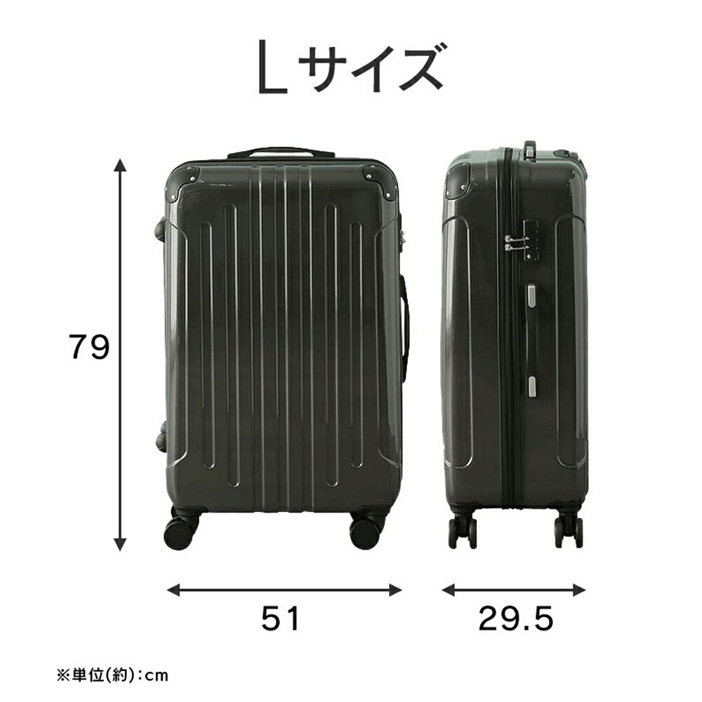 楽天市場】スーツケース キャリーケース Sサイズ Mサイズ Lサイズ TSA