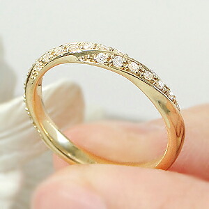 楽天市場】K18YG【0.12ct】ダイヤモンド エタニティ リング【送料無料