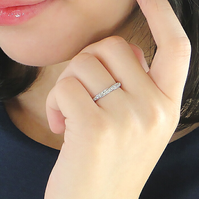 楽天市場】Pt900【0.12ct】ダイヤモンド エタニティ リング【送料無料