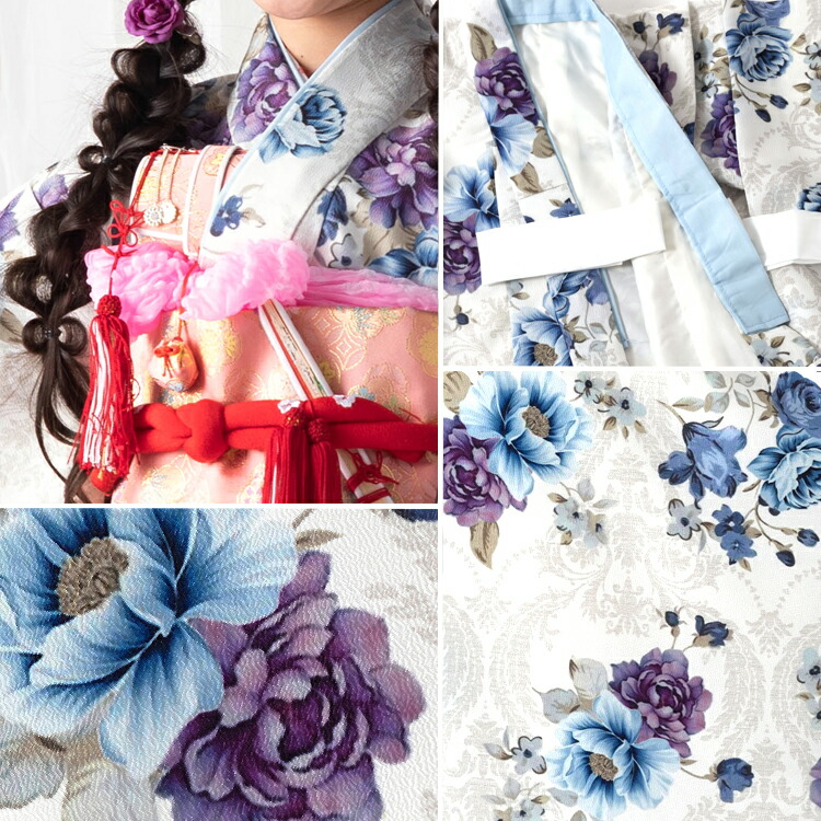 楽天市場】七五三 着物 7歳 四つ身セット(結び帯セット) 女の子 16点