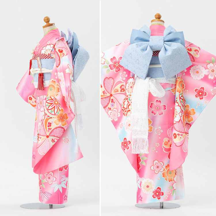 楽天市場】七五三 着物 7歳 四つ身 単品 女の子 着付けマニュアル付き