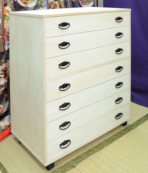 楽天市場】桐たんす 7段 押入 収納 桐箪笥 帯用 幅75cm 高さ93cm 7