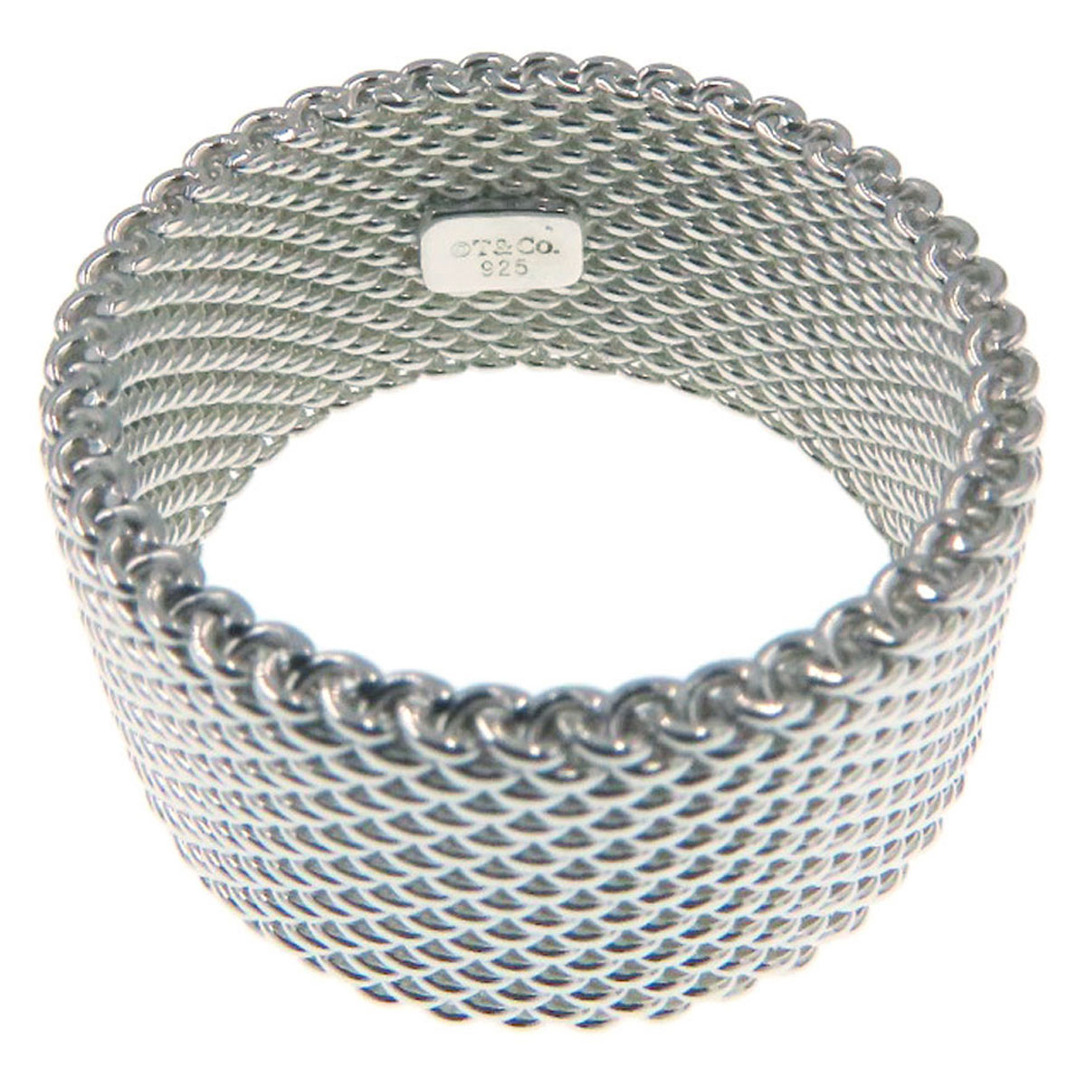 楽天市場】ティファニー サマセットメッシュ リング・指輪 シルバー