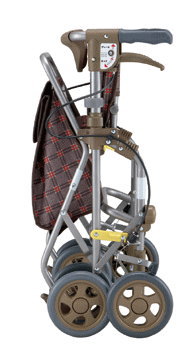 楽天市場】座れるシルバーカー フォルテ クラシックガーデンBK/二筋